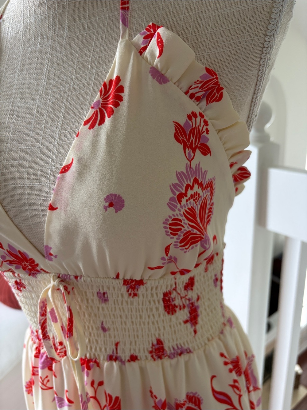Chelsea & Violet Floral Halter Long Dress - Picture 3 of 10